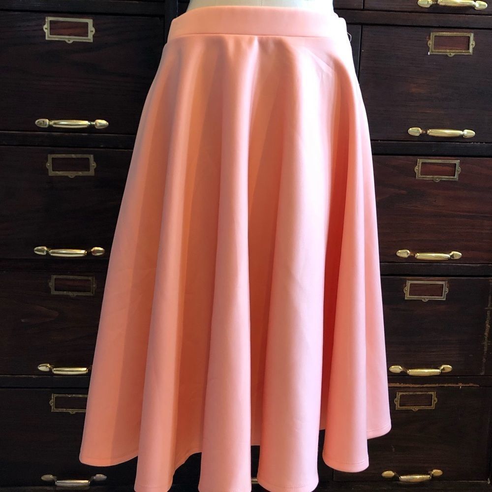 ASOS Peach Knit Full Skirt - 8